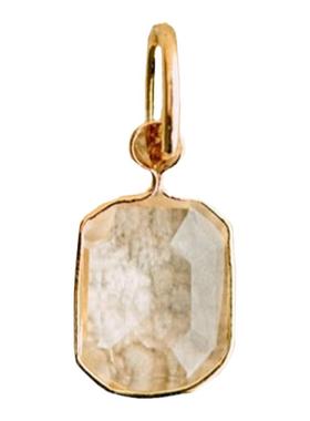 欧洲直邮Sezane 23新款 CHARMS IRMA女士镀金黄铜玻璃吊饰