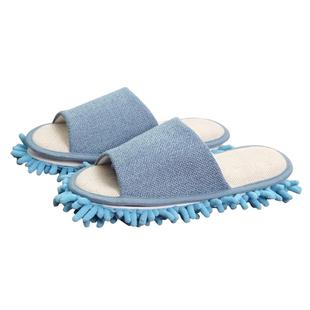 懒人擦地拖地拖鞋家用静音木地板清洁厨房抹布拖把可拆洗拖布鞋套