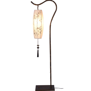 新中式宋代美学钓鱼落地灯复古高级感禅意客厅沙发旁茶室装饰