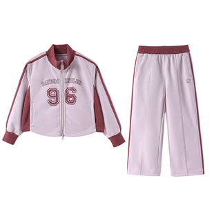 半度闲女童运动套装春装吸湿速干洋气2025新款儿童春秋抑菌两件套