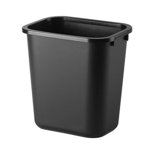 酒店客房阻燃垃圾桶方形小号商用卫生间塑料纸篓民俗台球厅带压圈