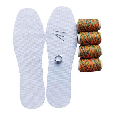 小格子白板鞋垫配彩线