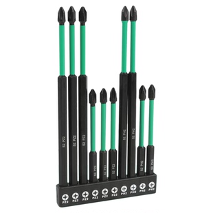 日本进口米字PZ2批头套装防滑抗冲击批头十字强磁电钻高硬度批头