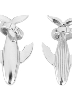 《鲸鱼》S925纯银轻奢百搭小众设计ins冷淡风男士吊坠项链男女潮