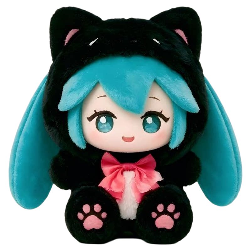 灵动创想初音未来森林萌物篇搪小偶S毛绒盲盒搪胶玩偶公仔手办
