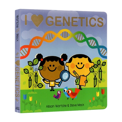 我爱遗传学 英文原版 I Love Genetics 纸板翻翻书 幼儿STEM科普百科启蒙 英文版 进口英语原版书籍