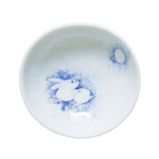 日本进口蓝凛堂釉下彩陶瓷小碟酌料小碗酱油碟醋碟日式和风小味碟