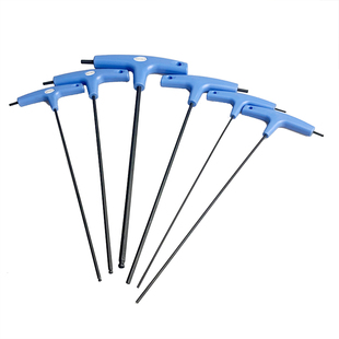 T型省力碳钢拐杖内六角扳手螺丝刀球头平头模具机器维修250mm杆长