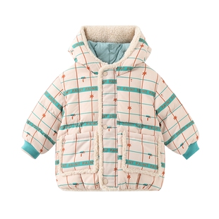 moimoln小云朵童装秋冬男童羽绒服双面穿儿童冬装洋气外套