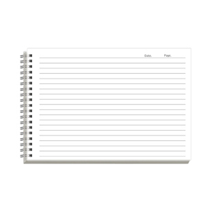 横版笔记本本子ins风横线加大简约侧翻线圈本b5加厚初高中生大学生考研本子记录本美文摘抄记事本pp双线圈本