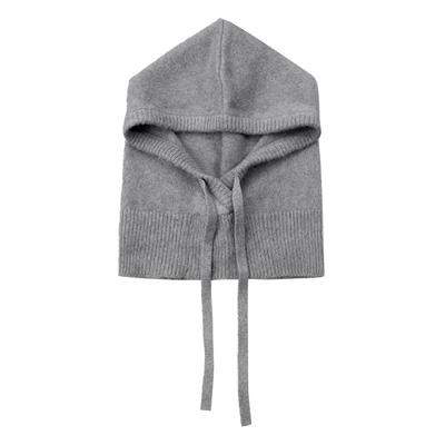 Dunst2025冬季新品简约纯色护耳巴拉克拉瓦式头罩针织帽UDHE5F102