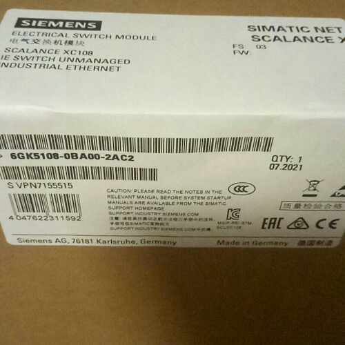 议价6GK5108-0BA00-2AC2西门子XC108全新原装
