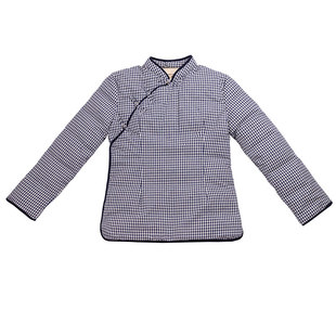 女汉服羽绒服亲子装汉服清新复古民国风加厚保暖白鸭绒母子装