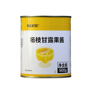 博多家园杨枝甘露果酱果泥芒果果浆奶茶沙冰果奶茶原料900g新品