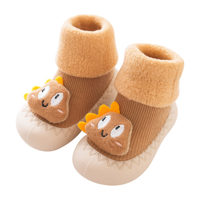 袜筒两穿皎若加厚防滑学步鞋