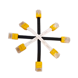 六类千兆扁平网线路由器线八芯软cat6类工程家用超薄网线白色10m