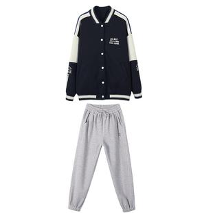 初中生秋装外套装卫衣少女15岁休闲上衣加厚棒球服高中学生学院风