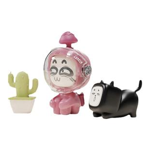 Lofree洛斐龙利盲盒小翘蓝牙机械键盘摆件潮玩手办玩具公仔女礼物