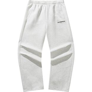 安踏6D裤丨美式阔腿伞兵裤男春季新款针织复古直筒裤运动休闲裤子