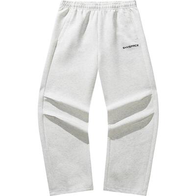 安踏阔腿伞兵裤针织直筒休闲裤