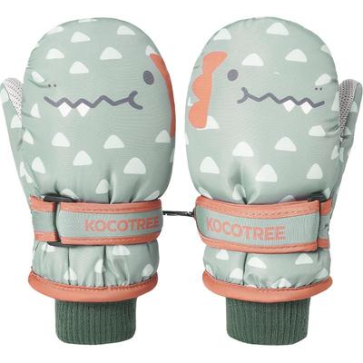 KK树儿童手套男童女孩滑雪手套冬季宝宝加绒保暖玩雪专用防滑防水