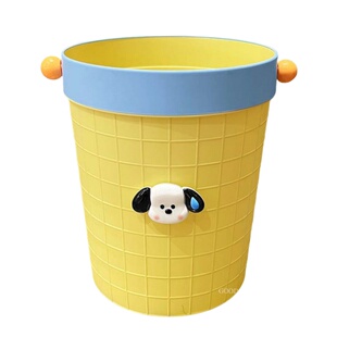 垃圾桶压圈式大容量2025新款可爱卡通KT猫家用客厅厨房垃圾收纳篓