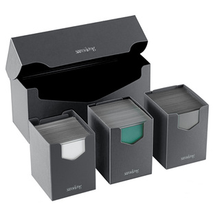 sanseking三格PP布纹卡盒300+大容量收纳盒宝可梦万智牌竞技牌盒