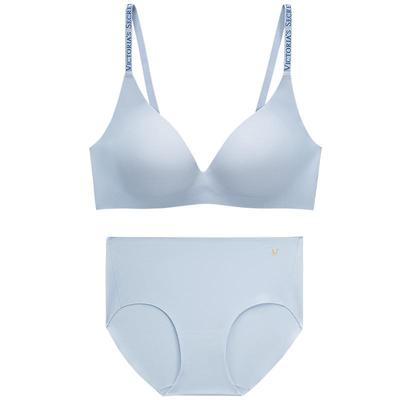 直降268|维密果冻条反重力Plus+内衣套装聚拢露背彩色文胸