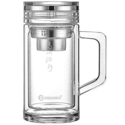 英国Bemega双层玻璃杯办公室水杯
