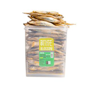 初花猫零食冻干多春鱼小鱼干腮营养增肥发补钙满籽幼猫咪零食500g