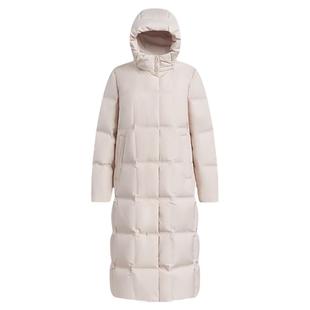 波司登羽绒服女士长款过膝2023冬商务连帽鹅绒保暖B30144174