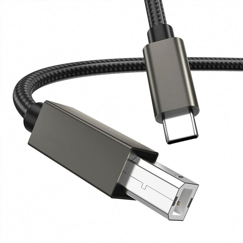 MIDI键盘电子琴 Typec转方口打印线USB2.0高速手机电脑连接线