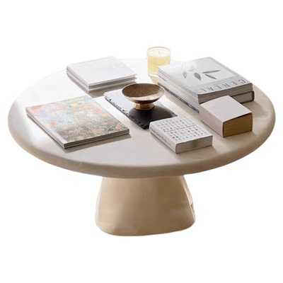 设计师网红圆形玻璃钢客厅小户型