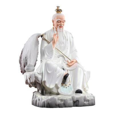 戴玉堂陶瓷太上老君神像祖师爷供奉佛像摆件道德天尊家用三清祖师