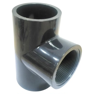 UPVC内丝三通PVC三通中间内螺纹三通塑料水管配件等径三通32 50