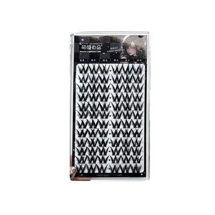 亚裔辣妹风假睫毛！D翘W型大密卷睫毛2023新款肿眼泡浓密眼睫毛