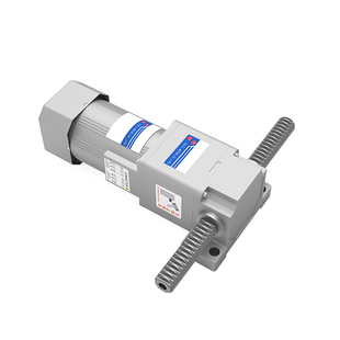 直线齿条减速电机220v水平移动垂直升降电机推杆往复调速马达刹车