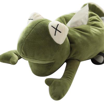 遮阳板可爱小青蛙卡通车载纸巾盒