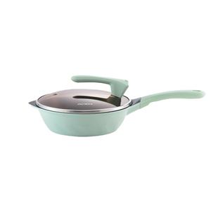 爱你多不粘锅炒锅家用麦饭石平底炒菜锅不沾锅电磁炉燃气灶通用