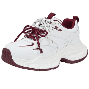 热风增高老爹鞋女款2026年春季新款双鞋带运动休闲鞋厚底百搭女鞋