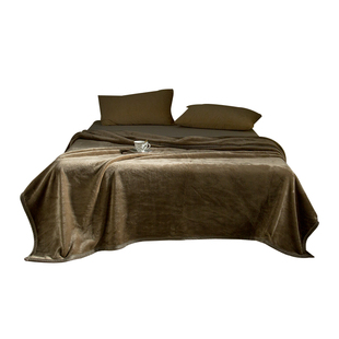 SANDMAN高定黑钻沙滩毛毯冬季加厚珊瑚绒毯铺床盖毯沙发午睡毯子