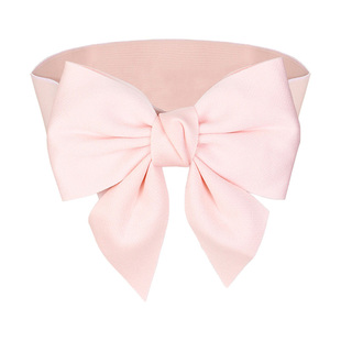 淑女腰带连衣裙粉红色配裙子松紧束腰腰封女时尚百搭装饰配宽皮带