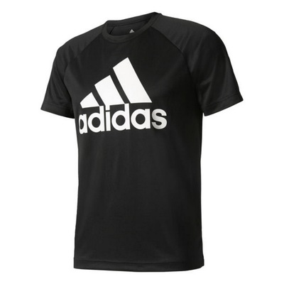 ADIDAS男子清风速干透气训练短袖