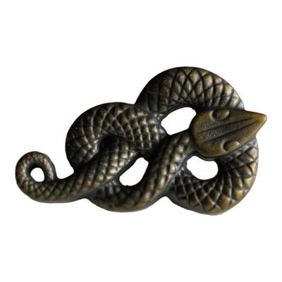 青铜色涂层ABS材质蛇型纽扣
