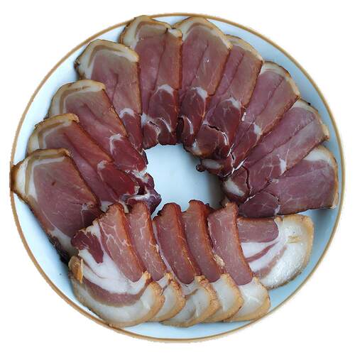 腊肉片切好商用湖南特产腊功夫腊味农家烟熏全瘦咸肉柴火五花腊肉