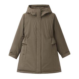 【反季】AIGLE艾高鹅绒羽绒服中长款女士外套防风保暖BD21