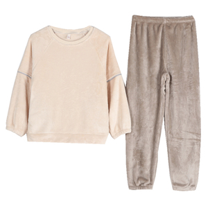 睡衣女春秋冬季珊瑚绒加厚加绒法兰绒冬天2024年新款可外穿家居服