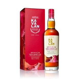 KAVALAN噶玛兰 桶艺重奏系列 层丰雪莉酒3桶单一麦芽威士忌700ml