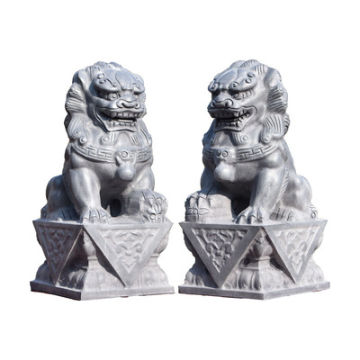 嘉祥石雕石雕石头刻青石狮子摆件