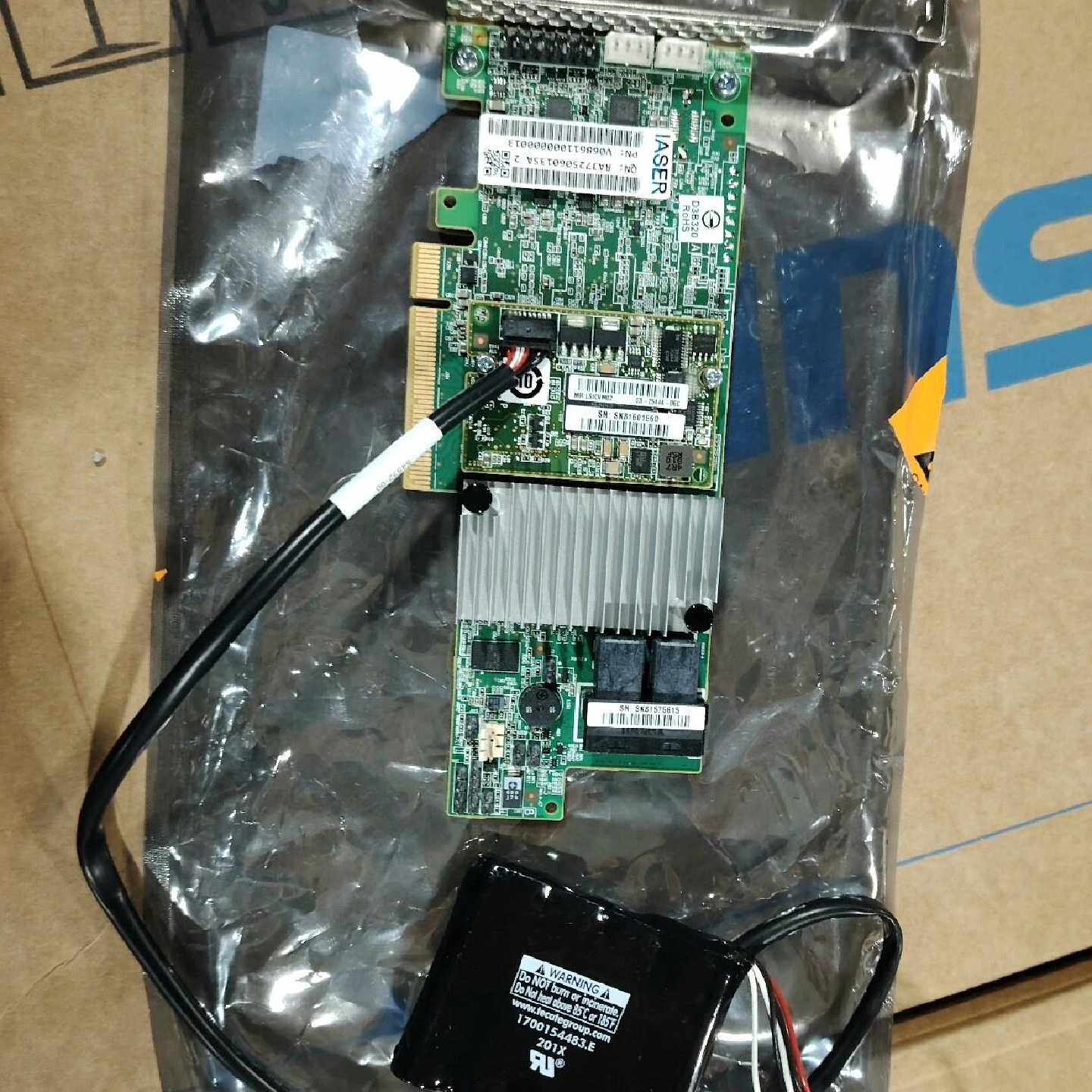 浪潮LSI 9361-8i阵列卡 2G,带蜂鸣器带电池,全新议价
